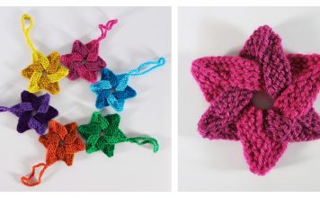 Woven Stars Free Knitting Pattern
