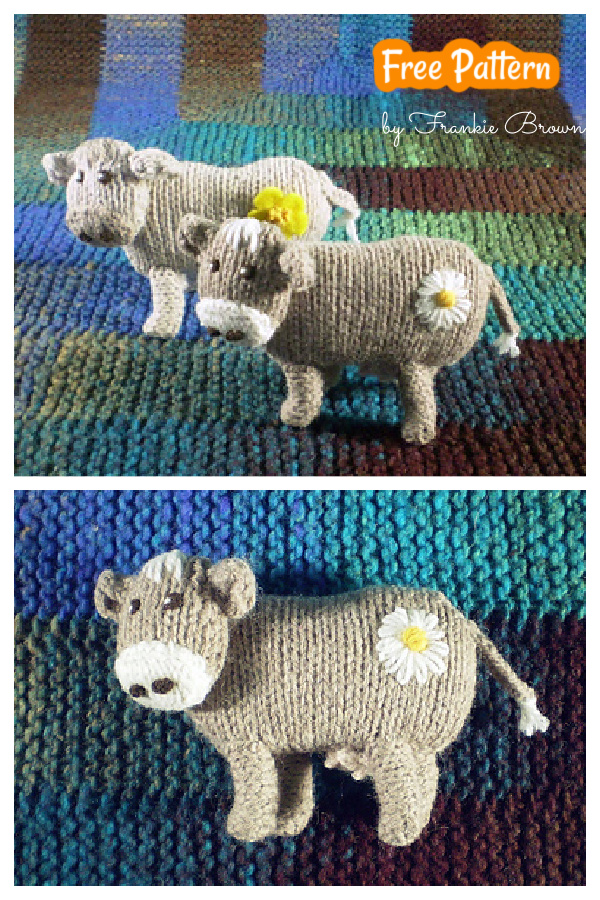 Adorable Amigurumi Cow Free Knitting Pattern