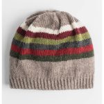 Alpine Basic Striped Hat Free Knitting Pattern