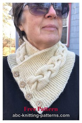 10+ Cozy Button Cowl Free Knitting Pattern