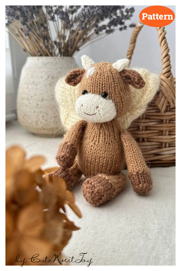 Cute calf Ronnie knitting pattern