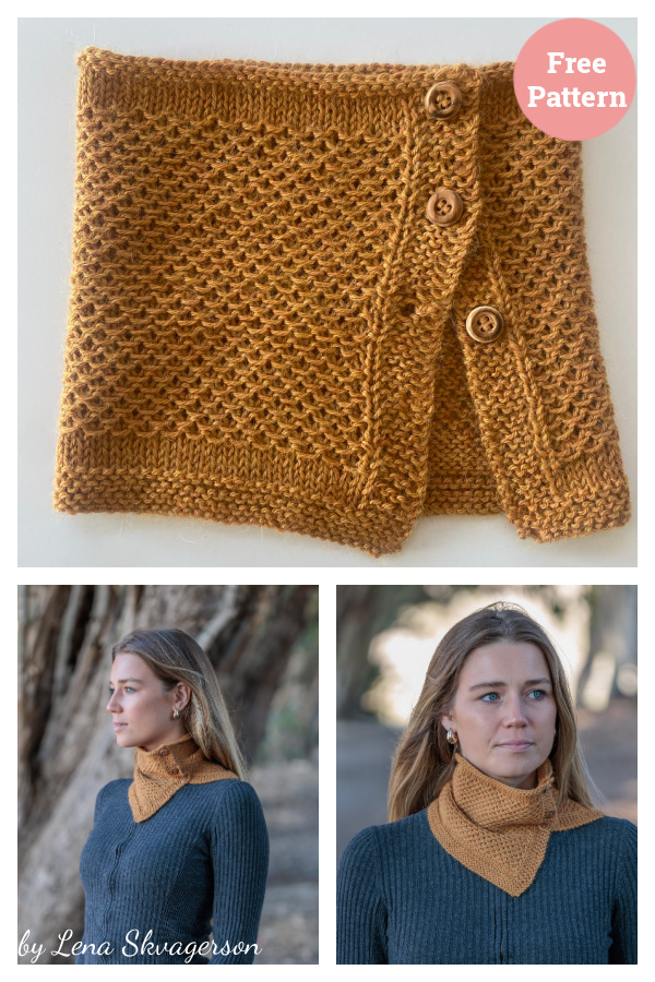 Desire Paths Neck Warmer Free Knitting Pattern