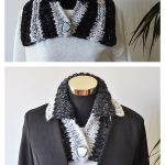 Double Collar Cowl Free Knitting Pattern