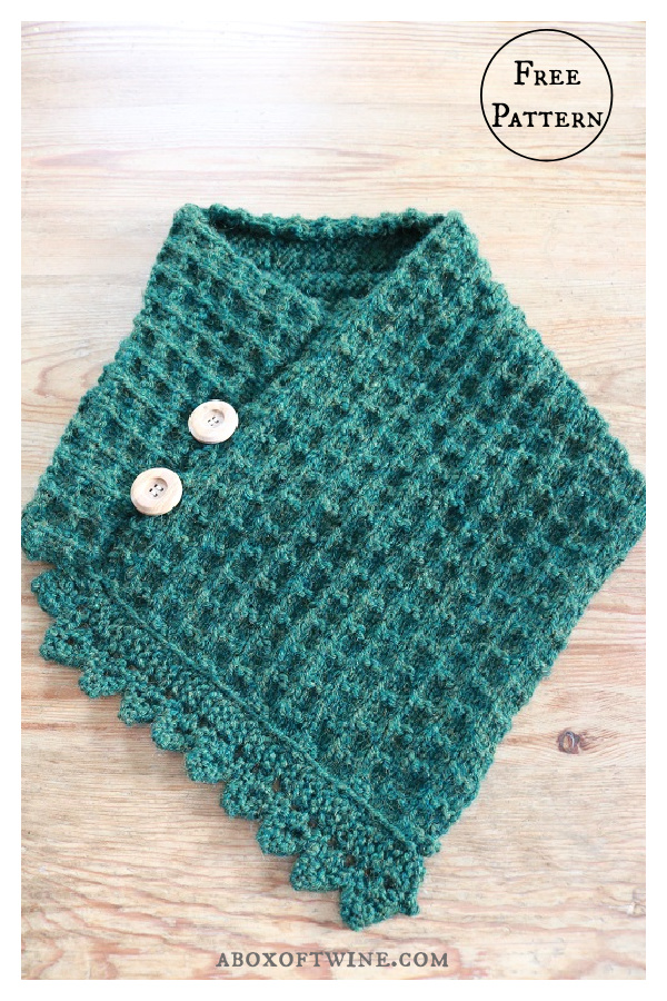 Forest Green Cowl Free Knitting Pattern