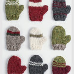 Holiday Cheer Mini Mitt Free Knitting Pattern