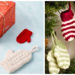 Mini Mitten Ornament Free Knitting Patterns