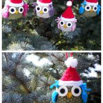 Owl Christmas Ornament Knitting Pattern