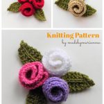 Rose Flower Knitting Pattern