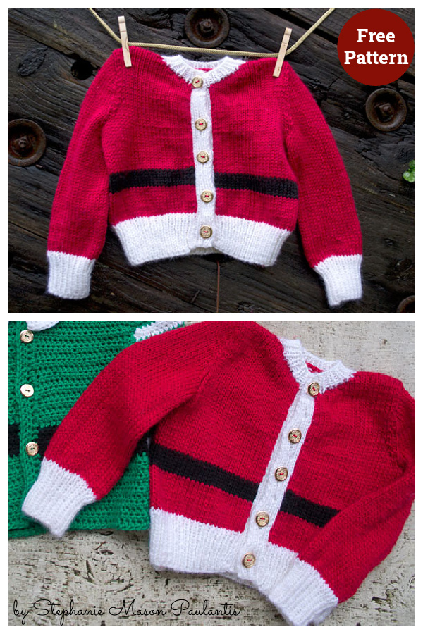 Santa Baby Sweater Free Knitting Pattern