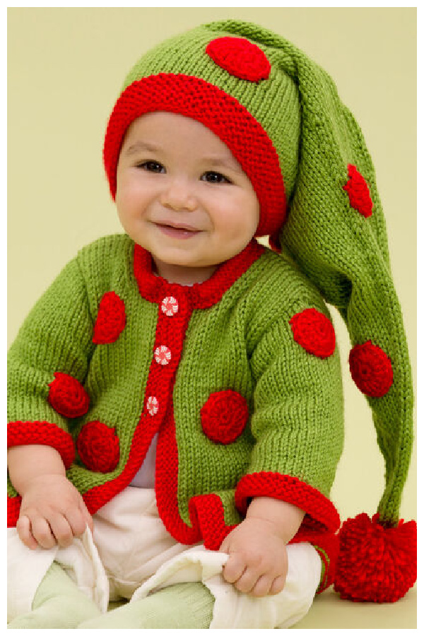 Santa's Baby Elf Free Knitting Pattern