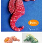 Seahorse Amigurumi Plush Toy Knitting Pattern