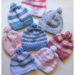 Simple Striped Hat Free Knitting Pattern