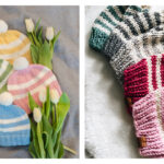 9 Simple Striped Hat Free Knitting Patterns