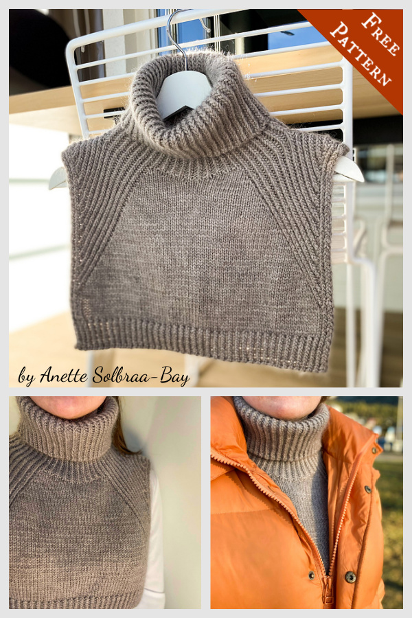 Snuggle Neck Free Knitting Pattern