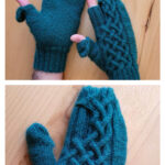 Split Mittens with two Flaps Free Knitting Pattern