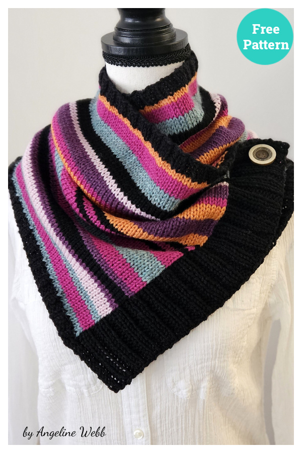 Ticket To Ride Buttoned Cowl Free Knitting Pattern