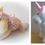 10+ Adorable Unicorn Toy Knitting Patterns