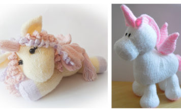 10+ Adorable Unicorn Toy Knitting Patterns