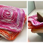 Around the Square Washcloth Free Knitting Pattern