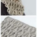 Faux Cable Cowl Free Knitting Pattern