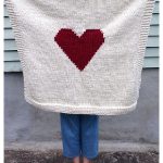 Heart Blanket Free Knitting Pattern