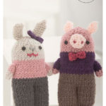 Little Pig And Bunny Free Knitting Pattern