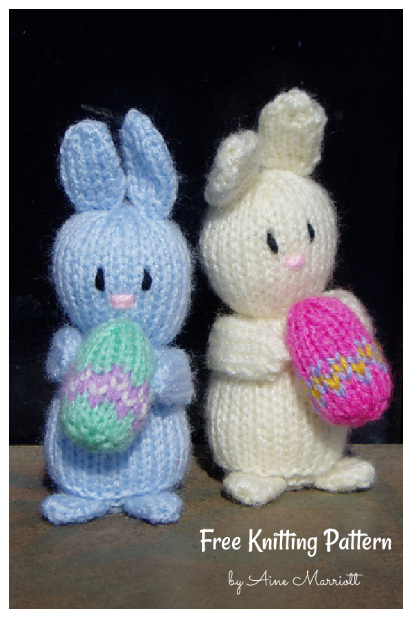 Mini Easter Bunny Free Knitting Pattern