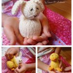 Mini-Reversible Duck to Bunny Free Knitting Pattern