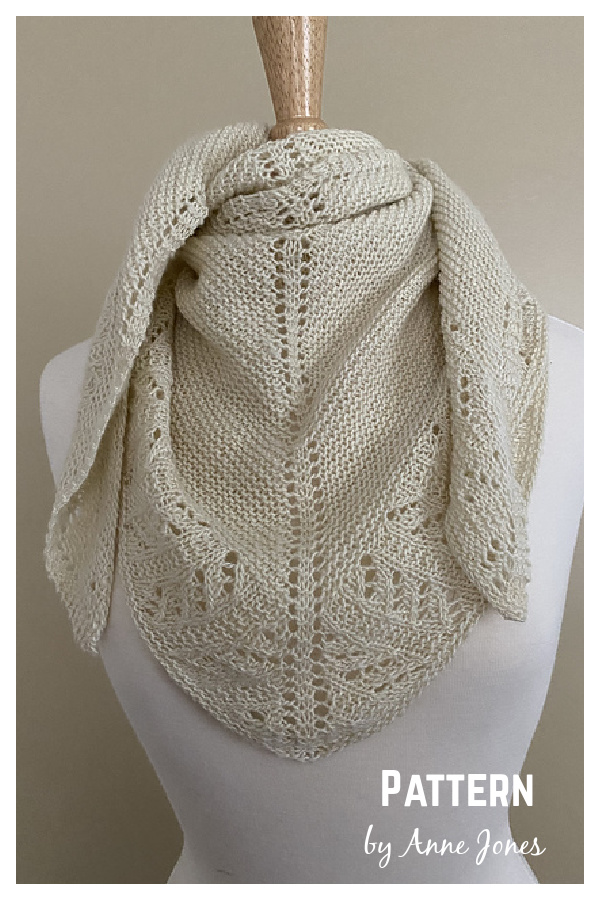 Nell Lace Edge Shawl Knitting Pattern