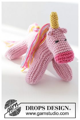 knit unicorn doll