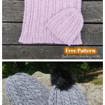 Rhode Trip Hat and Cowl Set Free Knitting Pattern