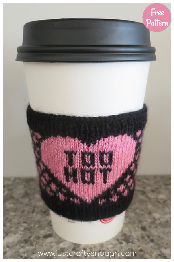 Too Hot Coffee Sleeve Free Knitting Pattern