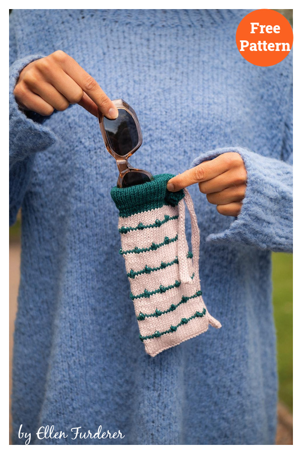 Volos Sunglasses Case Free Knitting Pattern