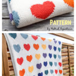 Zoe Heart Blanket Knitting Pattern