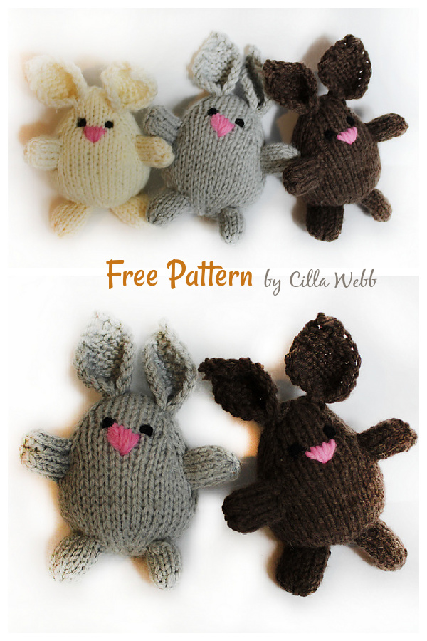 Bunny Buddies Free Knitting Pattern