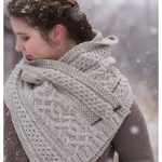 Cabled Aran Wrap Knitting Pattern