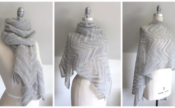 Chevron Lace Wrap Free Knitting Pattern