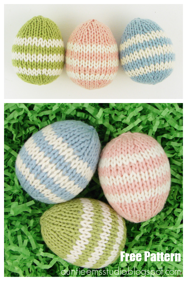 Easter Egg Free Knitting Pattern