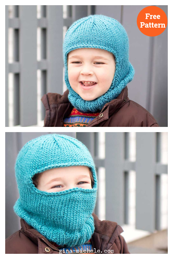 Easy Kids Ski Mask Free Knitting Pattern