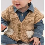 Easy Pocketed Baby Vest Free Knitting Pattern