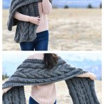 Easy Winding Cables Wrap Free Knitting Pattern