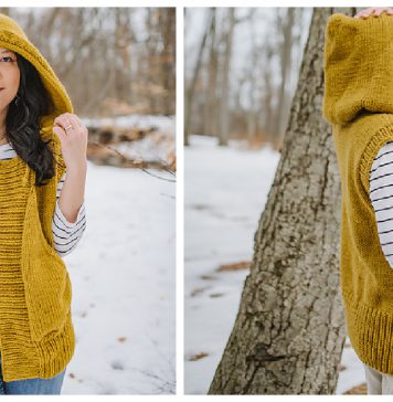 Hooded Vest Knitting Patterns