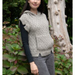 Hoodie Vest Free Knitting Pattern