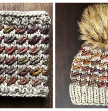 Lara Cowl and Hat Set Free Knitting Pattern