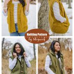 Lola Hooded Vest Knitting Pattern