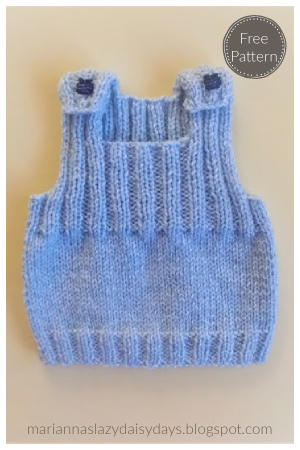 Ribbed Baby Vest Top Free Knitting Pattern