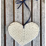 Rustic Little Flat Heart Free Knitting Pattern