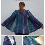 Sideways Cardigan Free Knitting Pattern