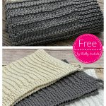 Simple Lines Dish Towel Free Knitting Pattern