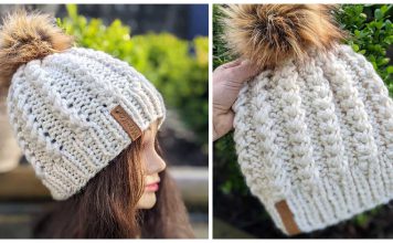 Spikelet Bulky Hat Free Knitting Pattern